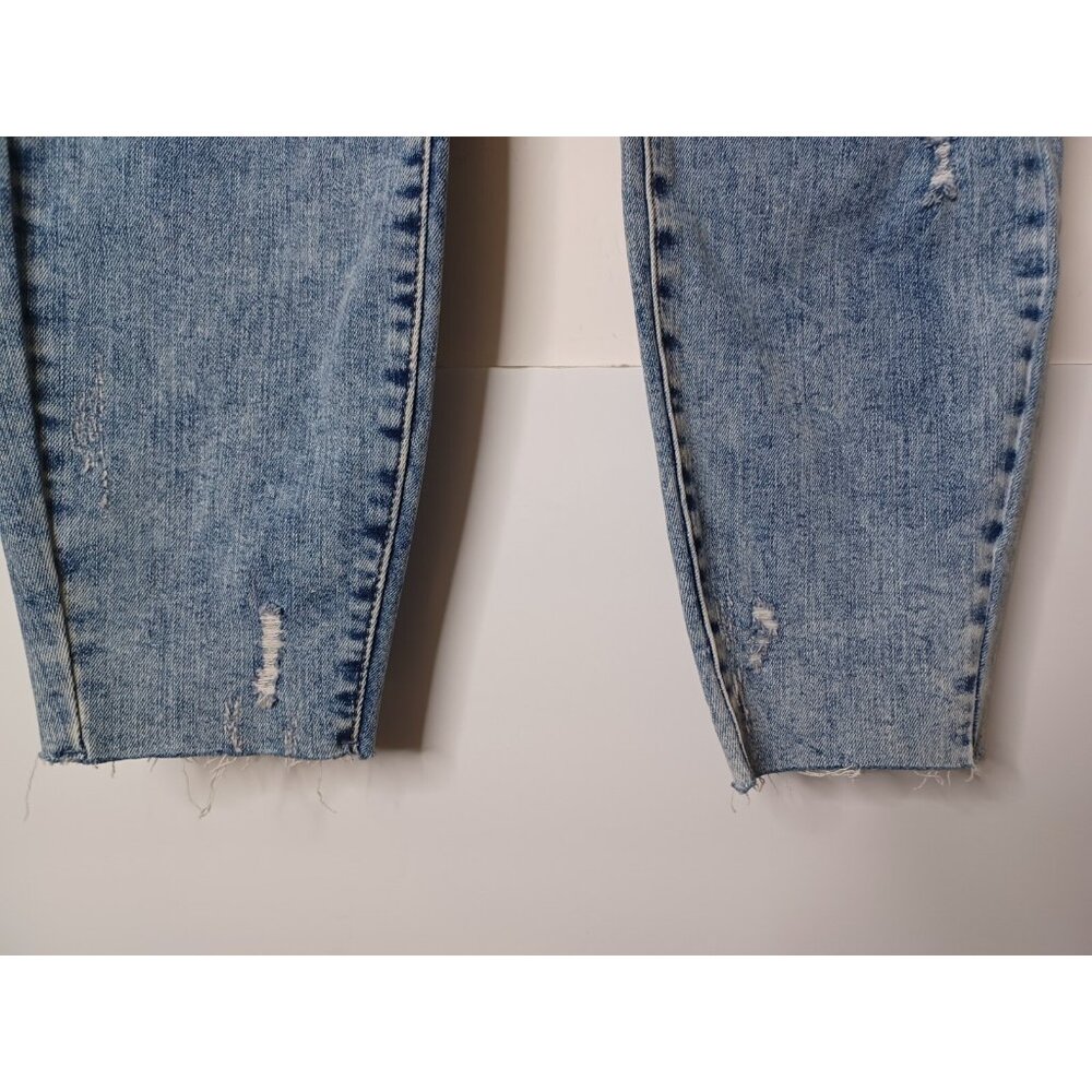 Judy Blue Skinny Fit High Waist Jeans Raw Hem Distressed 16W 34X27 - Picture 2 of 10